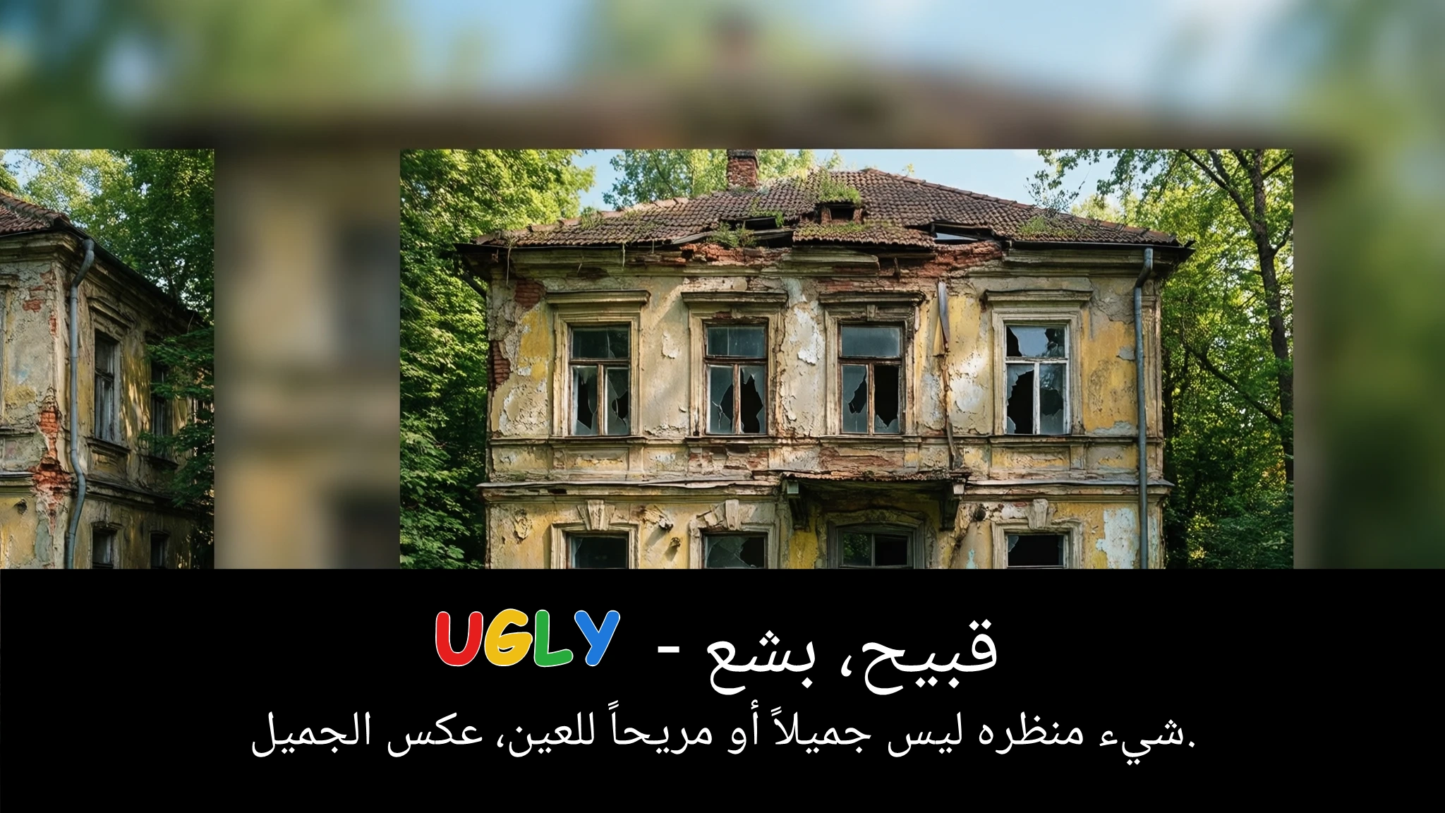 Arabic Illustration for ugly